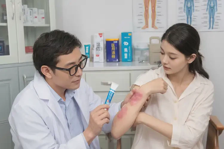 產(chǎn)婦手臂容易起濕疹不管它會自己自愈嗎(圖1)