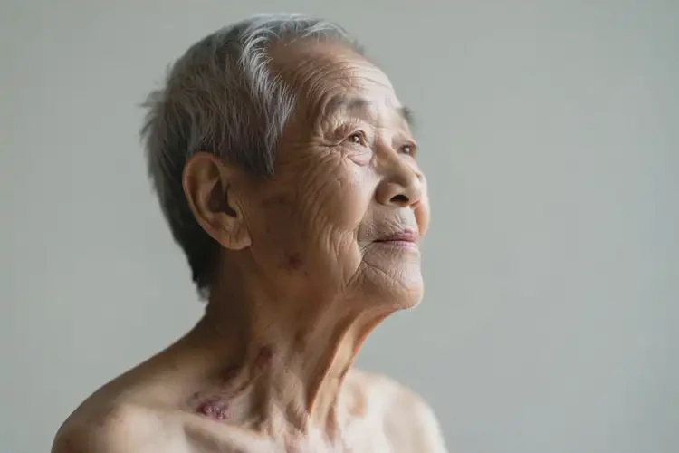 高齡老人脖子上容易起濕疹不管它會自己痊愈嗎(圖1)