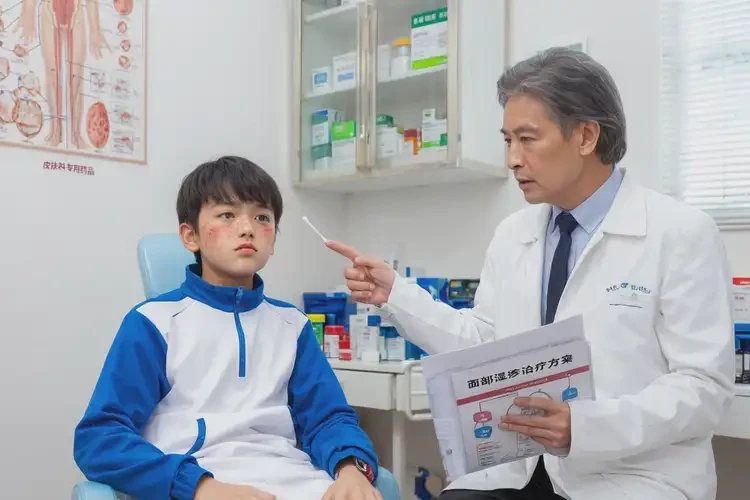 中学生面部有湿疹可以彻底自愈吗(图3)