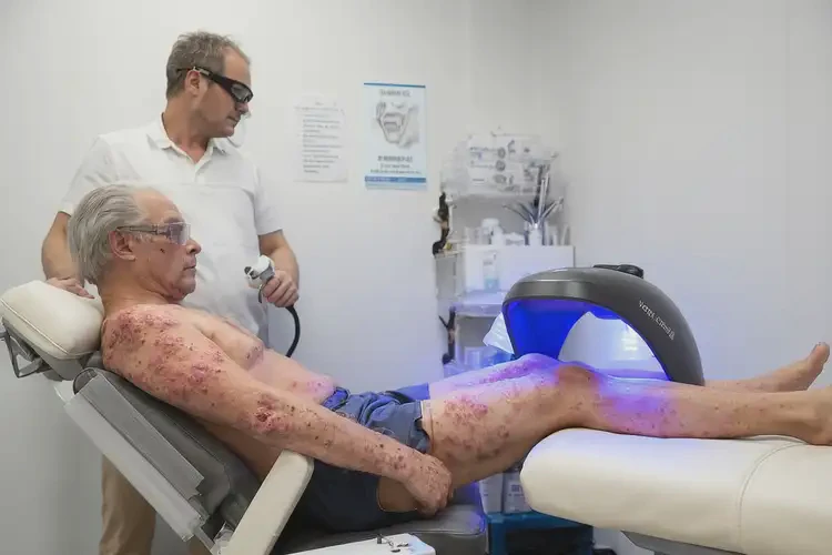 男人小腿有湿疹可以彻底自愈吗(图1)