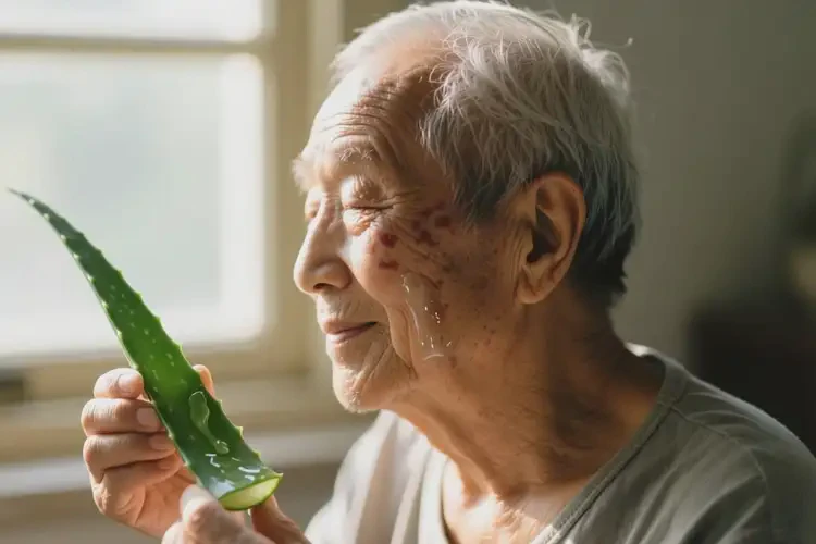 高齡老人面部有濕疹可以徹底自愈嗎(圖1)