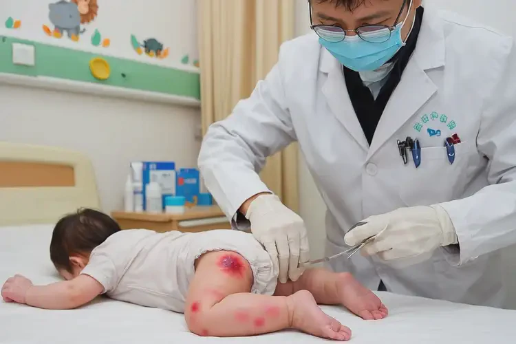 孩子屁股上容易起濕疹能徹底自愈嗎(圖2)