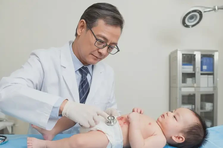 寶寶肚子出現(xiàn)濕疹能靠自己自愈嗎(圖1)