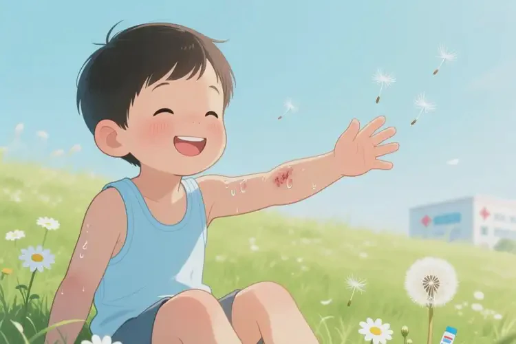 少儿手臂有湿疹不管它会自己自愈吗(图4)