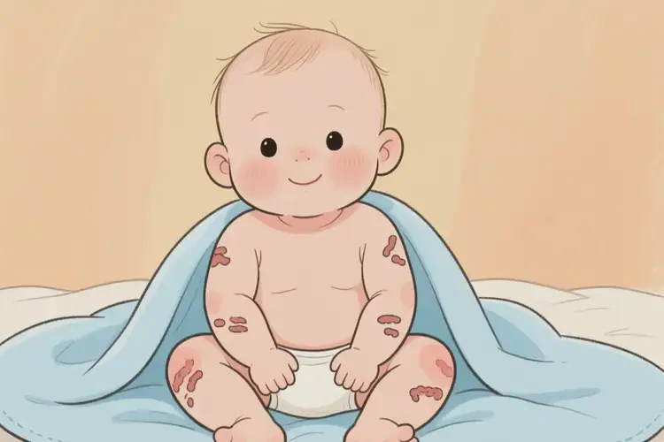 幼兒四肢長濕疹不管它會(huì)自己自愈嗎(圖3)