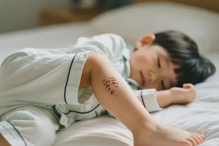 孩子大腿出現(xiàn)濕疹不管它會自己自愈嗎(圖1)