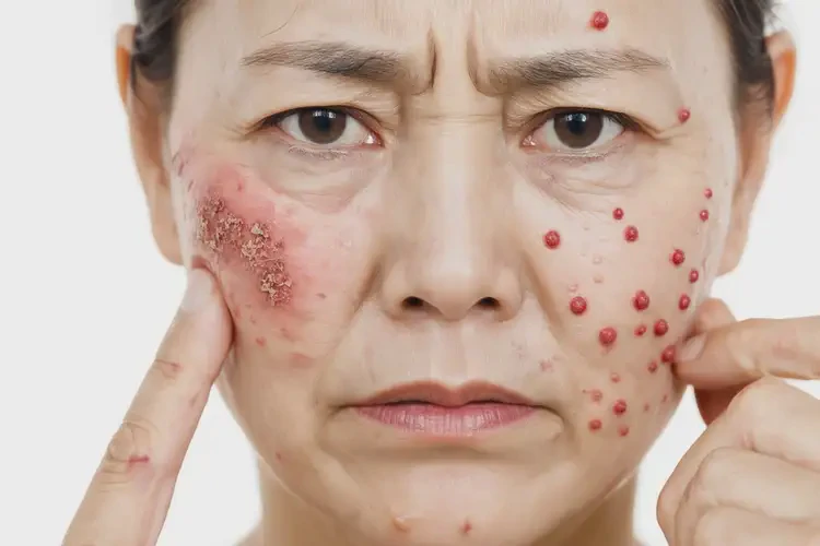 女生面部長濕疹不管它會自己自愈嗎(圖3)