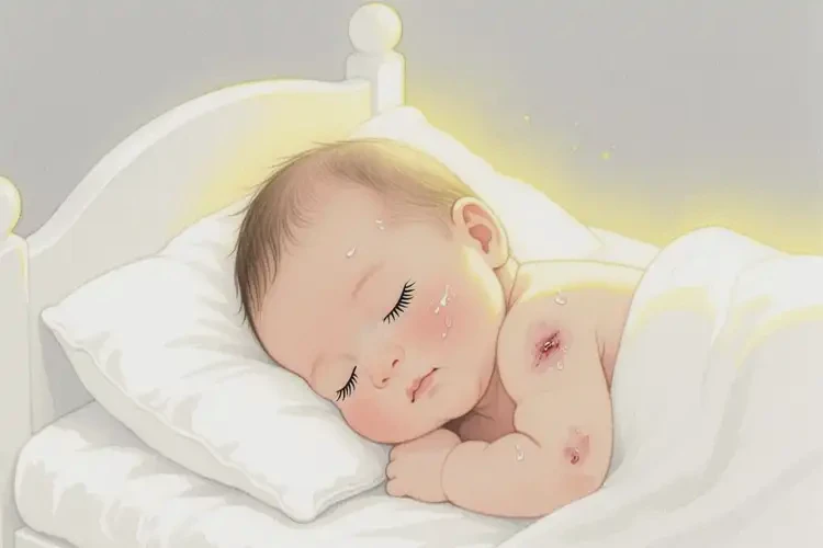 寶寶面部長濕疹不管它會自己自愈嗎(圖2)