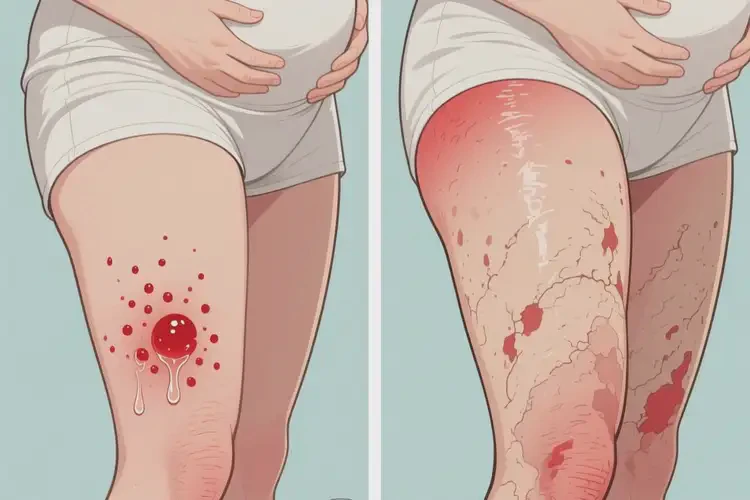 產婦大腿上起濕疹能靠自己自愈嗎(圖3)