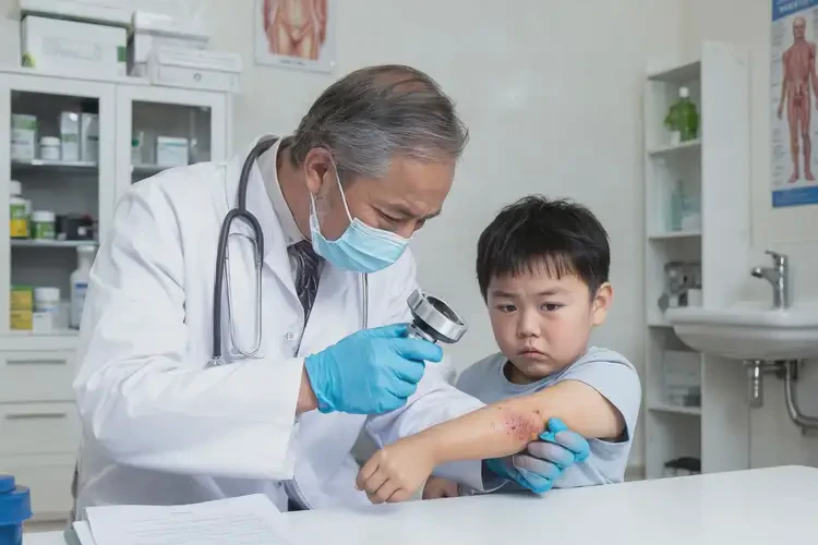 孩子四肢偶爾長濕疹不管它會自己好嗎(圖2)