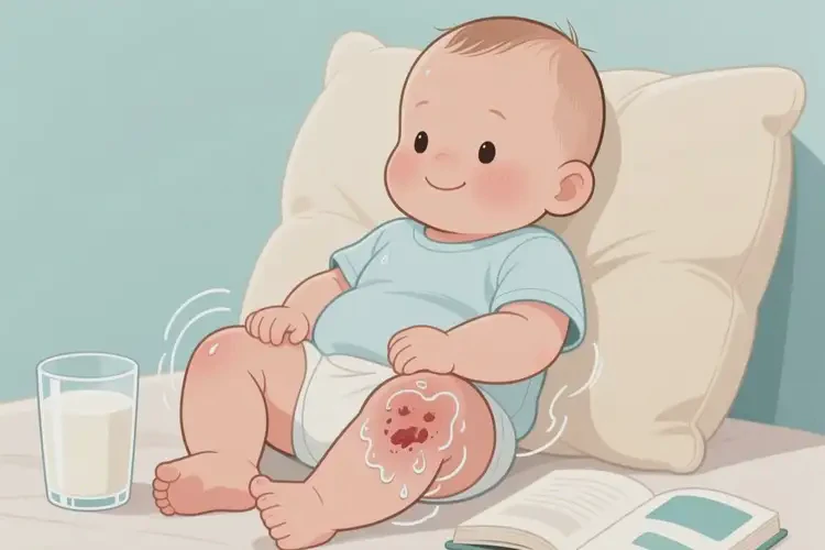 嬰兒大腿偶爾長濕疹能靠自己自愈嗎(圖2)