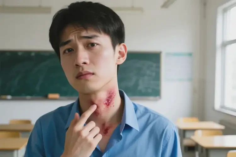 大學(xué)生脖子容易長濕疹能不能徹底自愈(圖1)