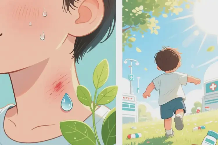 孩子脖子出現(xiàn)濕疹不管它會自己自愈嗎(圖2)