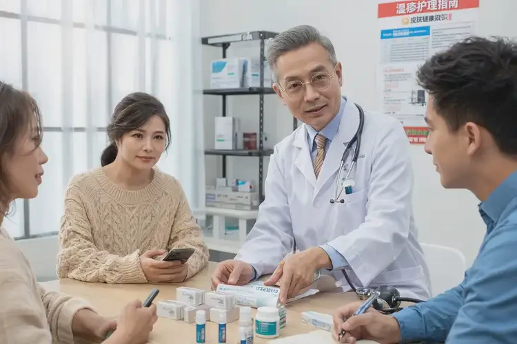 幼兒臉上出現(xiàn)濕疹不管它會(huì)自己好嗎(圖1)