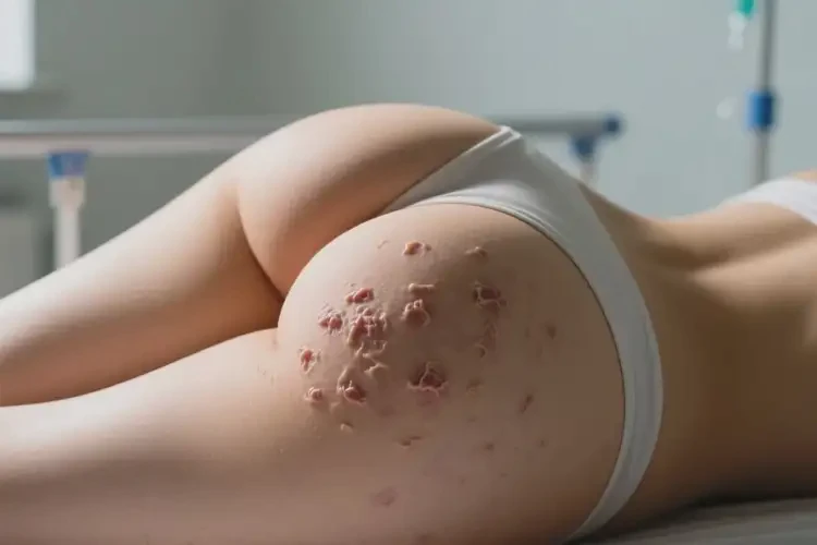 女性屁股偶爾起濕疹不管它會(huì)自己痊愈嗎(圖1)