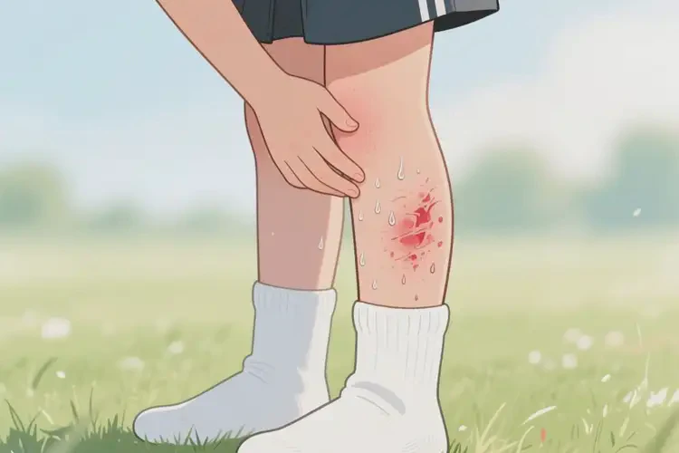 小學(xué)生小腿上偶爾長濕疹不管它會(huì)自己痊愈嗎(圖3)