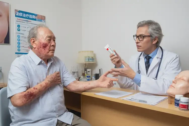 老人面部出現(xiàn)濕疹能徹底自愈嗎(圖2)