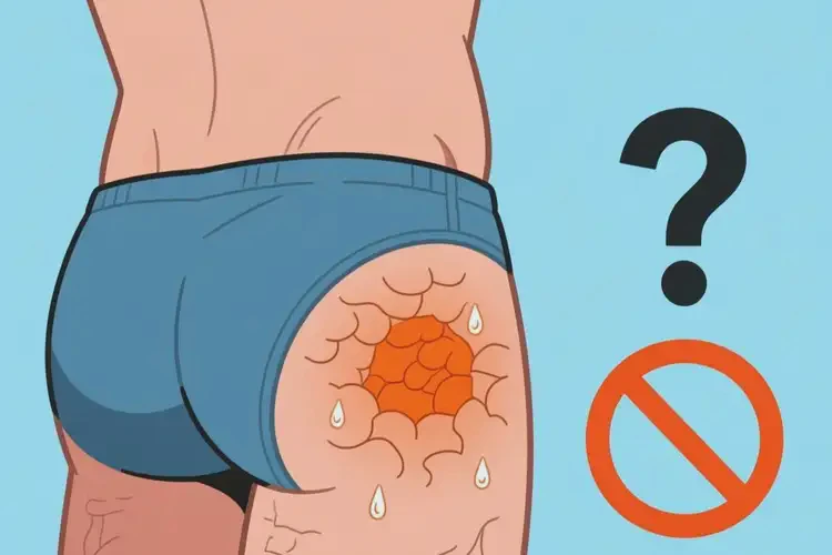 男性屁股長濕疹不管它會自己痊愈嗎(圖1)