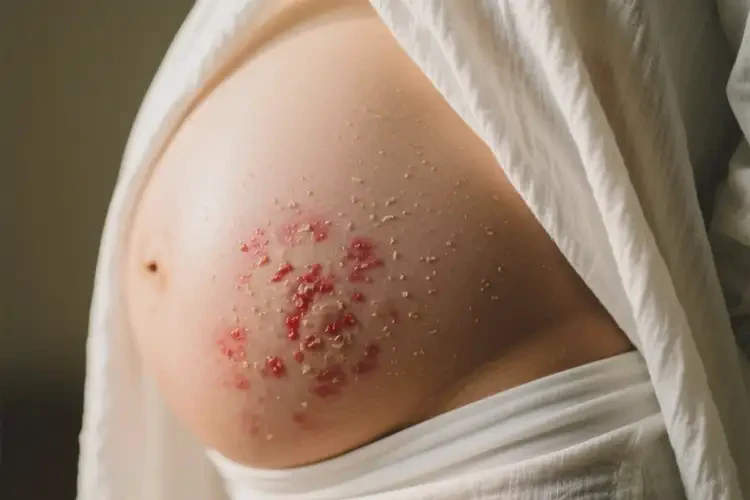 產(chǎn)婦屁股有濕疹不管它會自己好嗎(圖1)
