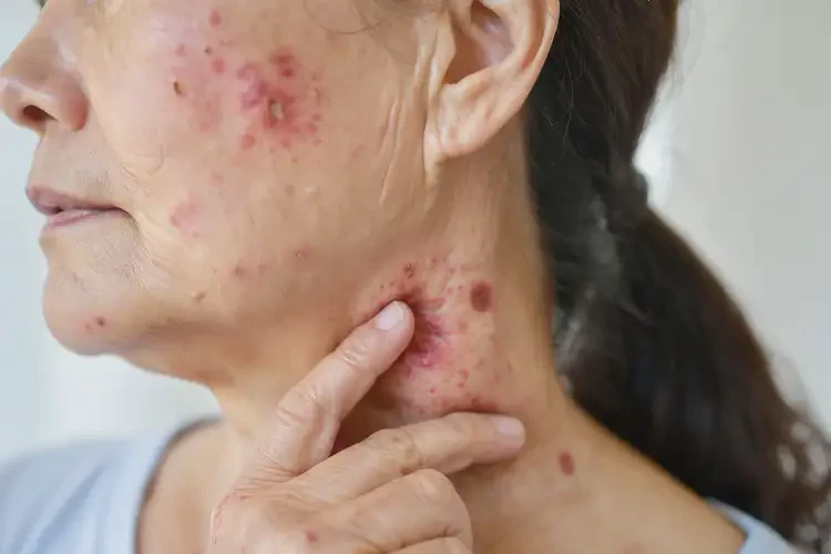 女性脖子上容易起濕疹不管它會自己痊愈嗎(圖4)