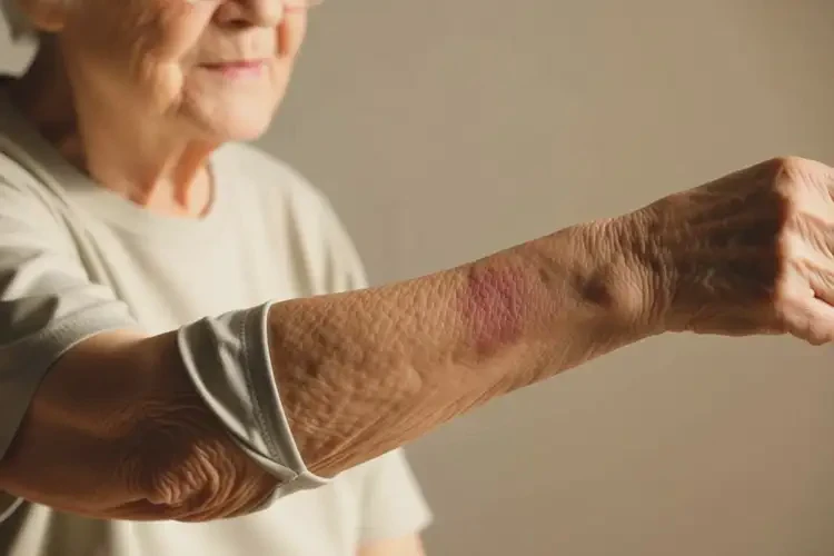 高齡老人手臂出濕疹可以徹底自愈嗎(圖2)