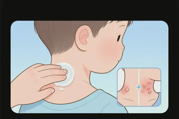 孩子脖子出現(xiàn)濕疹能夠徹底治愈嗎(圖4)