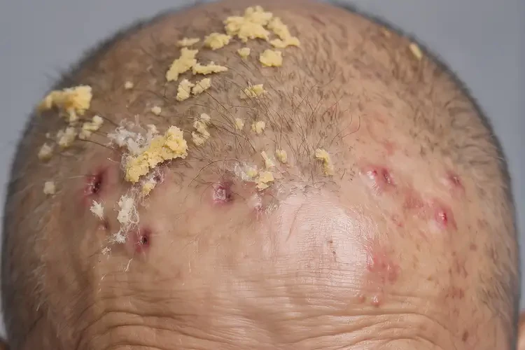 男生四肢起濕疹不管它會(huì)自己自愈嗎(圖2)