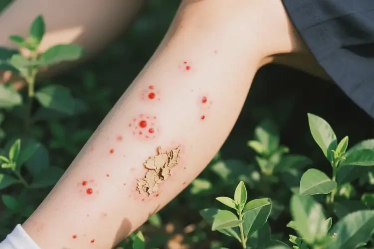 中學(xué)生小腿偶爾起濕疹可不可以徹底自愈(圖1)