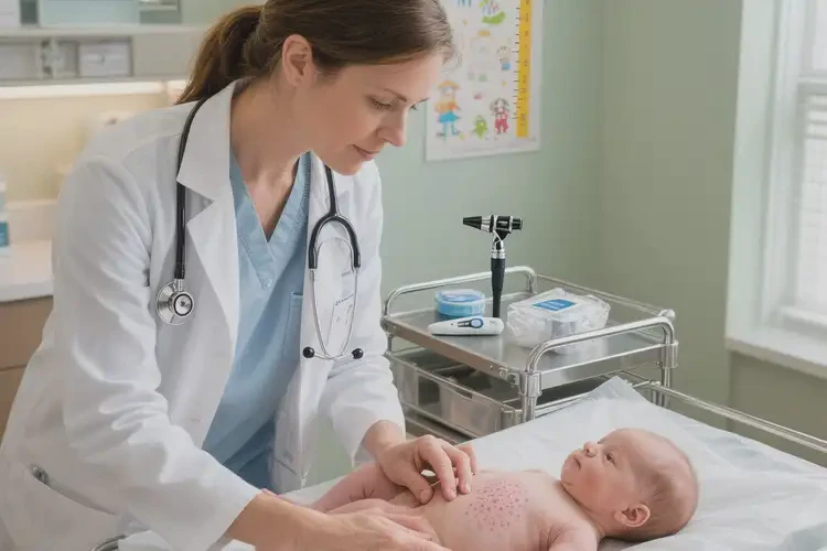 新生兒肚子出濕疹不管它會自己好嗎(圖3)