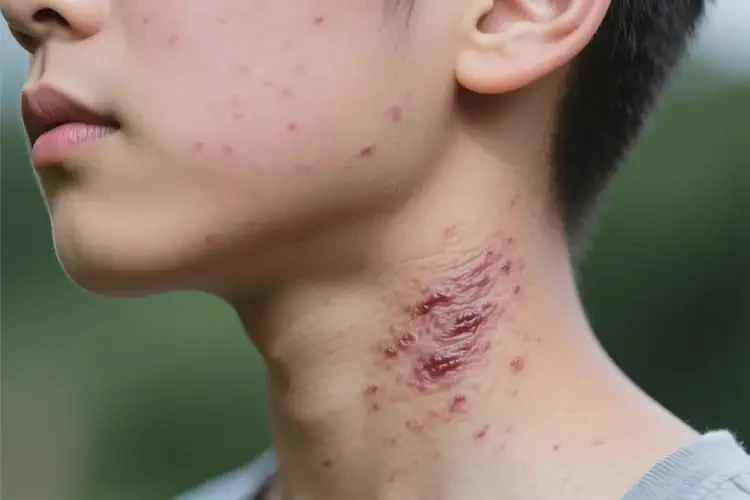 青年人脖子經(jīng)常起濕疹不管它會自己痊愈嗎(圖3)