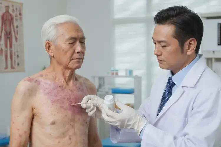 高齡老人脖子上出現(xiàn)濕疹可不可以徹底自愈(圖3)