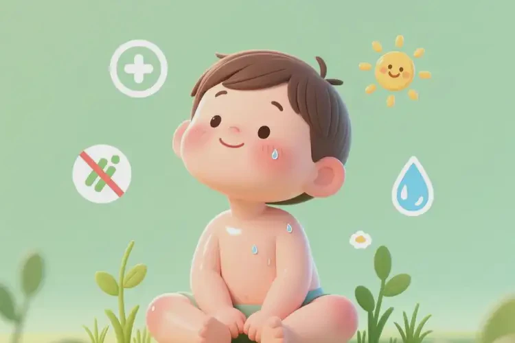 小孩脖子上起濕疹不管它會自己自愈嗎(圖2)