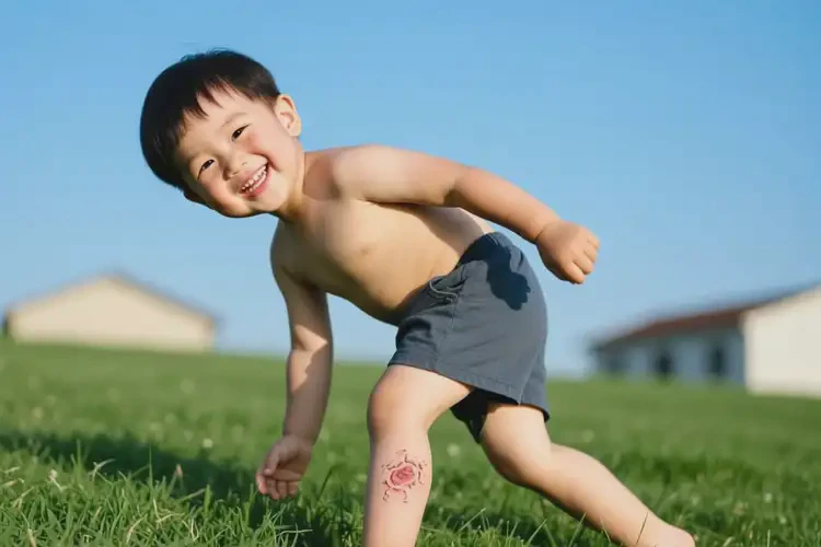 小孩小腿上容易起濕疹能徹底自愈嗎(圖1)