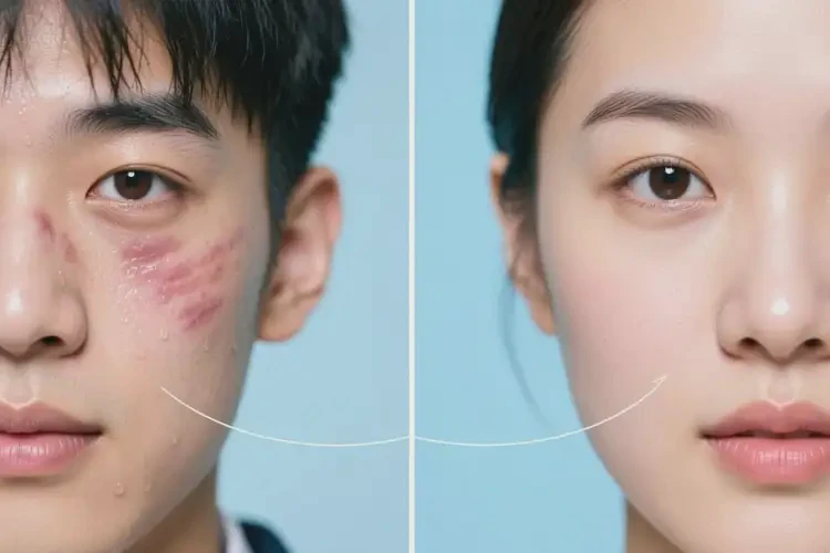 大學(xué)生面部偶爾長濕疹不管它會自己自愈嗎(圖1)