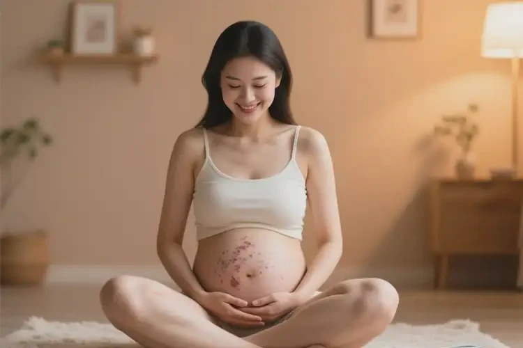 女人肚子上容易長(zhǎng)濕疹能徹底自愈嗎(圖1)