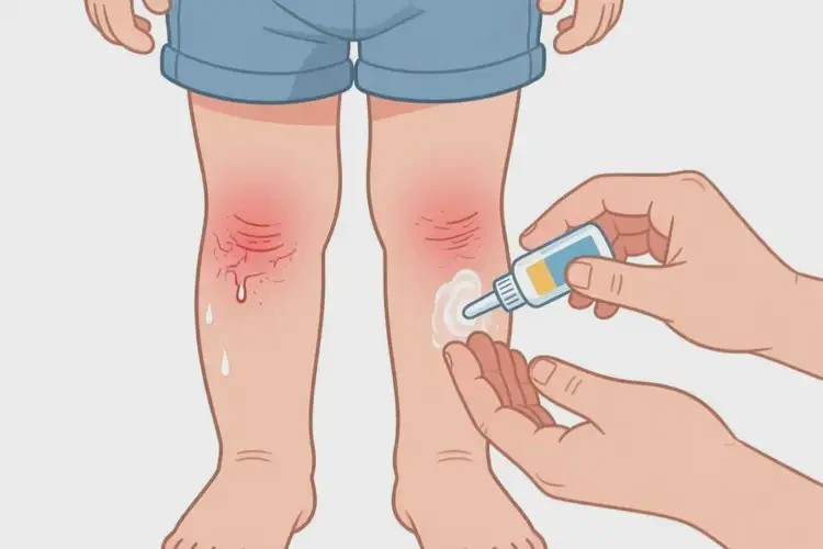 小兒小腿上偶爾起濕疹能夠徹底治愈嗎(圖2)