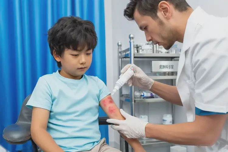 小兒手臂容易起濕疹不管它會(huì)自己自愈嗎(圖3)