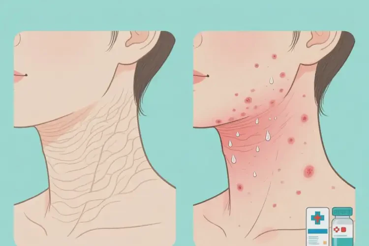 老年人脖子上有濕疹可以徹底自愈嗎(圖2)