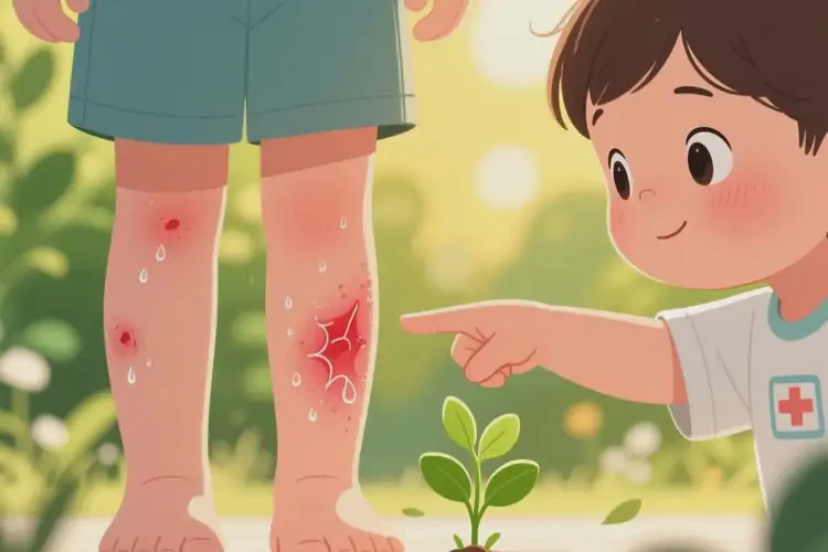 兒童小腿上長(zhǎng)濕疹能靠自己自愈嗎(圖1)