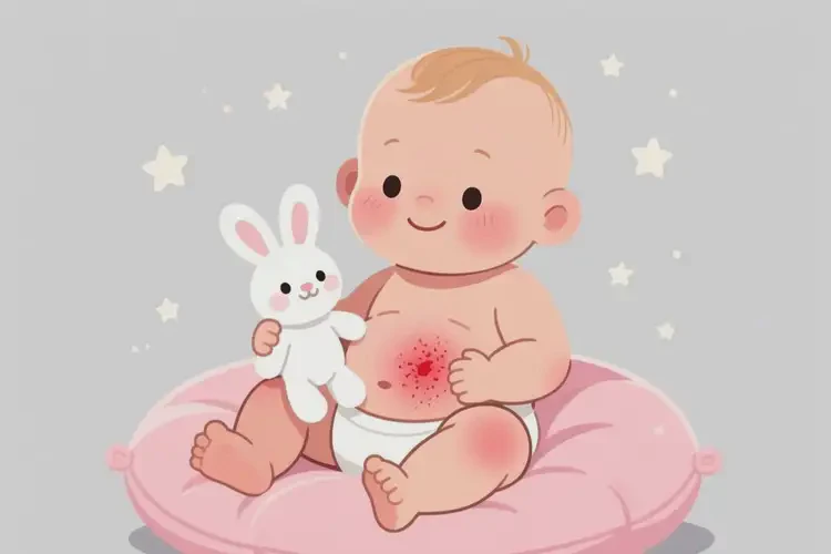 小兒肚子上容易長濕疹不管它會自己好嗎(圖1)