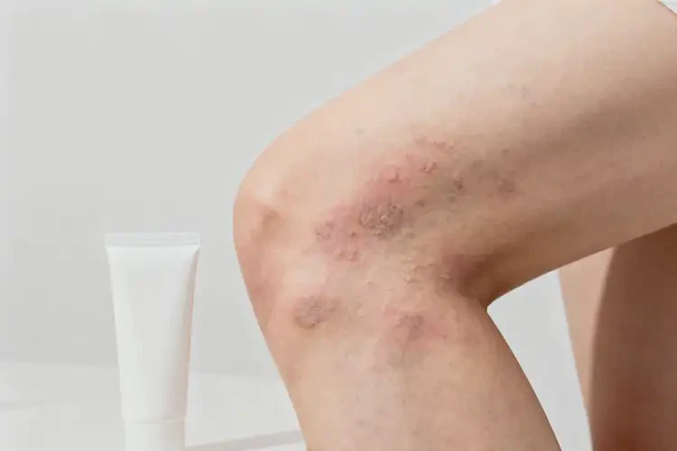 女性大腿經(jīng)常起濕疹不管它會自己自愈嗎(圖2)