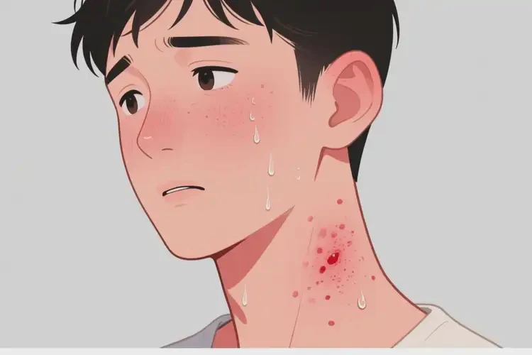 男性脖子上出濕疹不管它會(huì)自己好嗎(圖3)