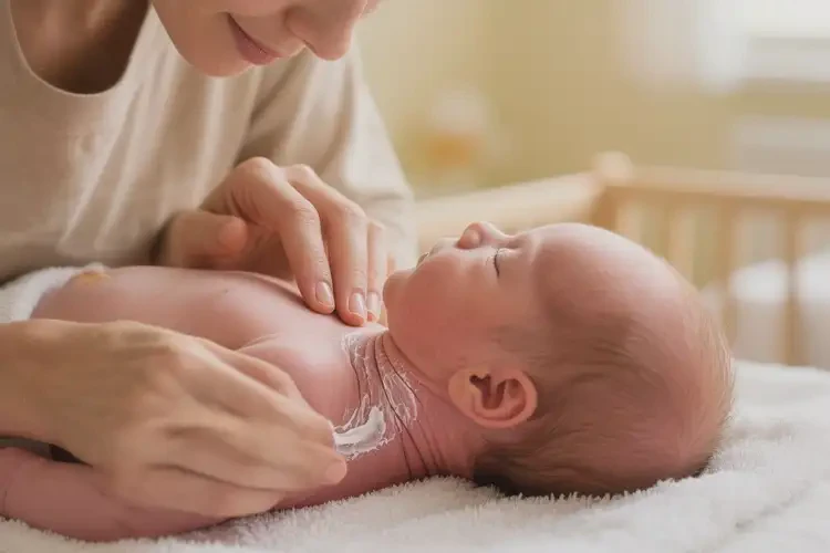 新生兒脖子上起濕疹可不可以徹底自愈(圖3)