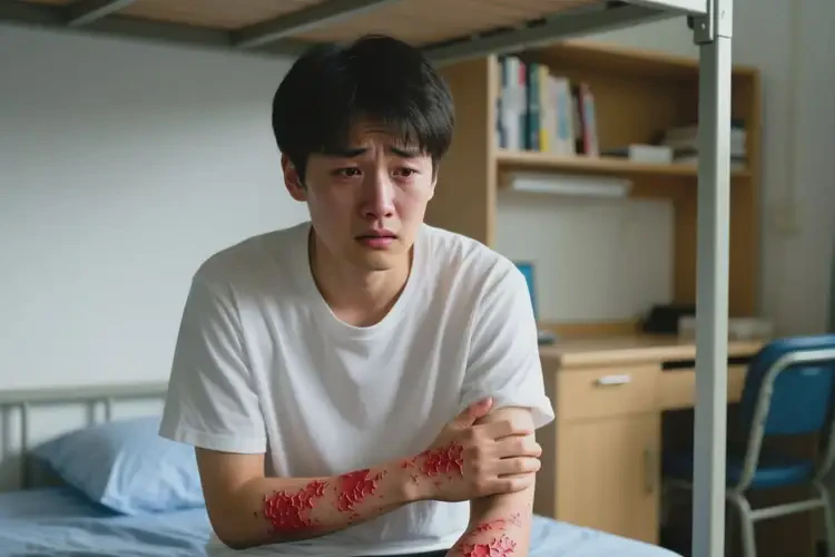 大學(xué)生全身起濕疹不管它會自己好嗎(圖4)