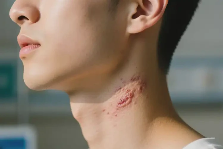 青年人脖子經(jīng)常起濕疹不管它會自己痊愈嗎(圖4)