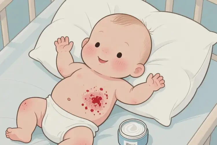 新生兒肚子出濕疹不管它會自己痊愈嗎(圖3)