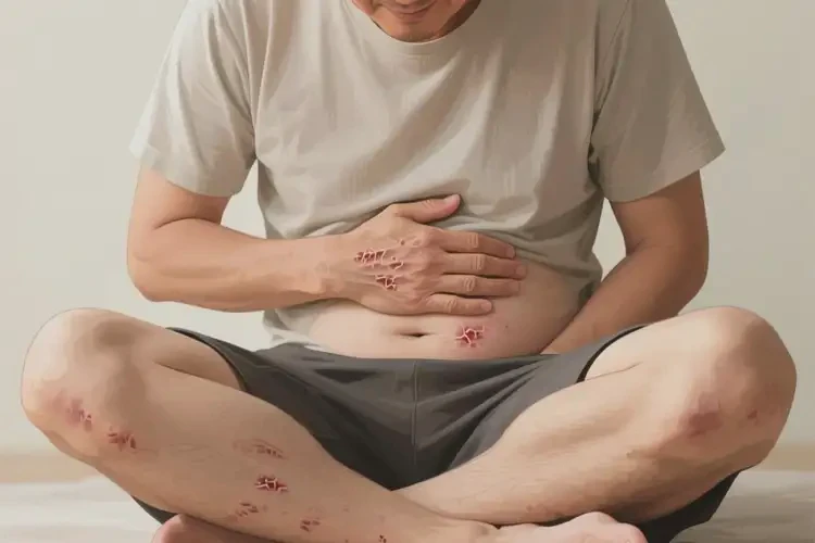 男性肚子上長(zhǎng)濕疹可以徹底自愈嗎(圖2)