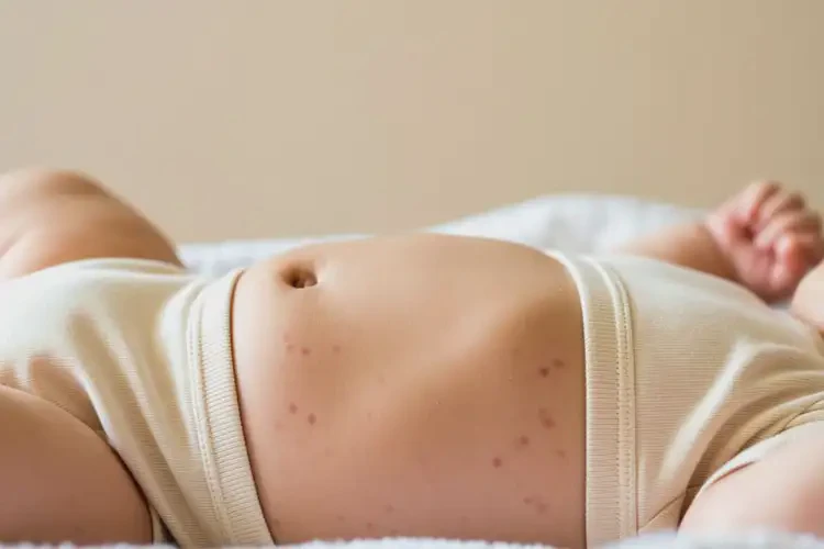 寶寶肚子上有濕疹可以徹底自愈嗎(圖3)