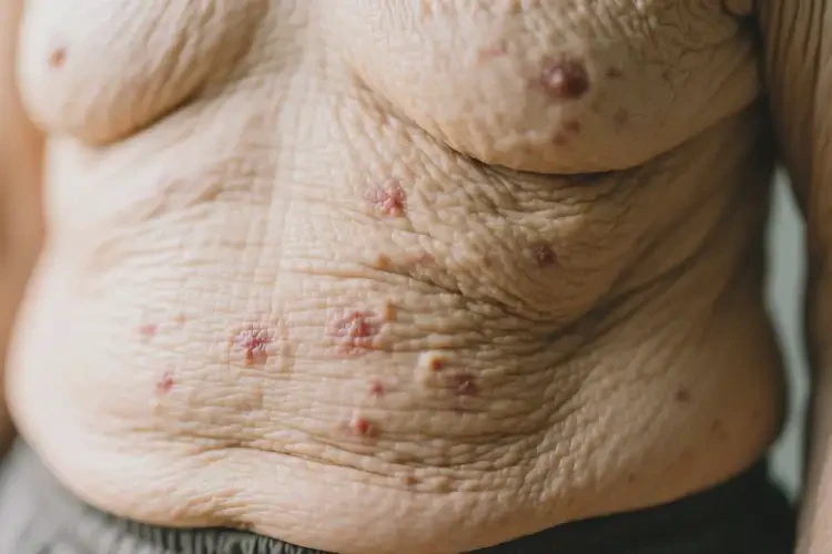 老年人肚子上偶爾起濕疹可以徹底自愈嗎(圖4)