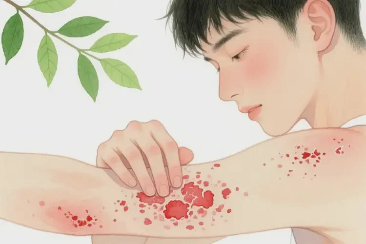 青年人身上經(jīng)常長濕疹不管它會自己自愈嗎(圖3)